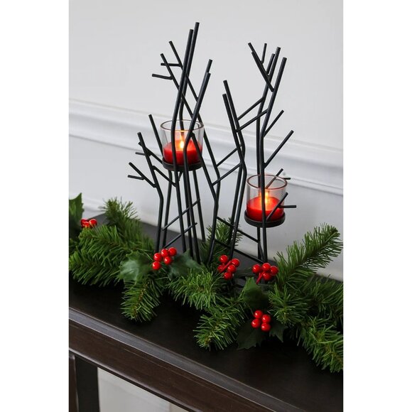 Partylite Twinkling Twigs Centerpiece 13" Iron Candle Holder Medium Rare Retired - Picture 1 of 8
